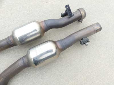 Mercedes Catalytic Converters CATS w/ Front Exhaust Piping A2214903520 C216 W221 CL550 S5507